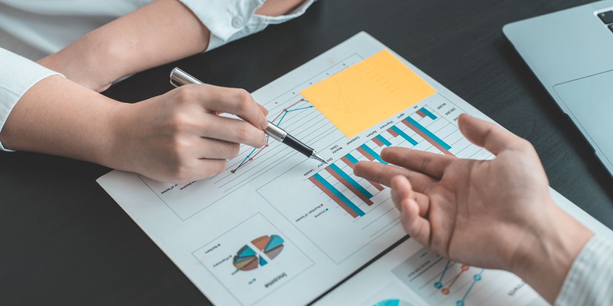 bar chart showing business growth