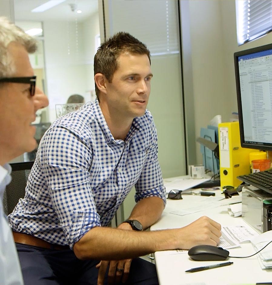 Stephen Greene conducting an external financial audit at a client | MGI South Qld